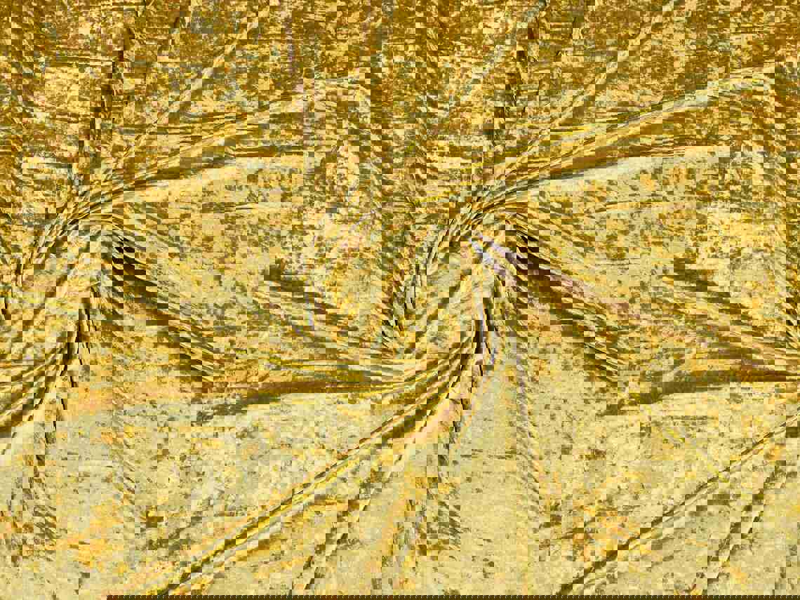 Crushed Stretch Velvet Fabric - Gold - 60" Wide for Sewing, Apparel & Craft