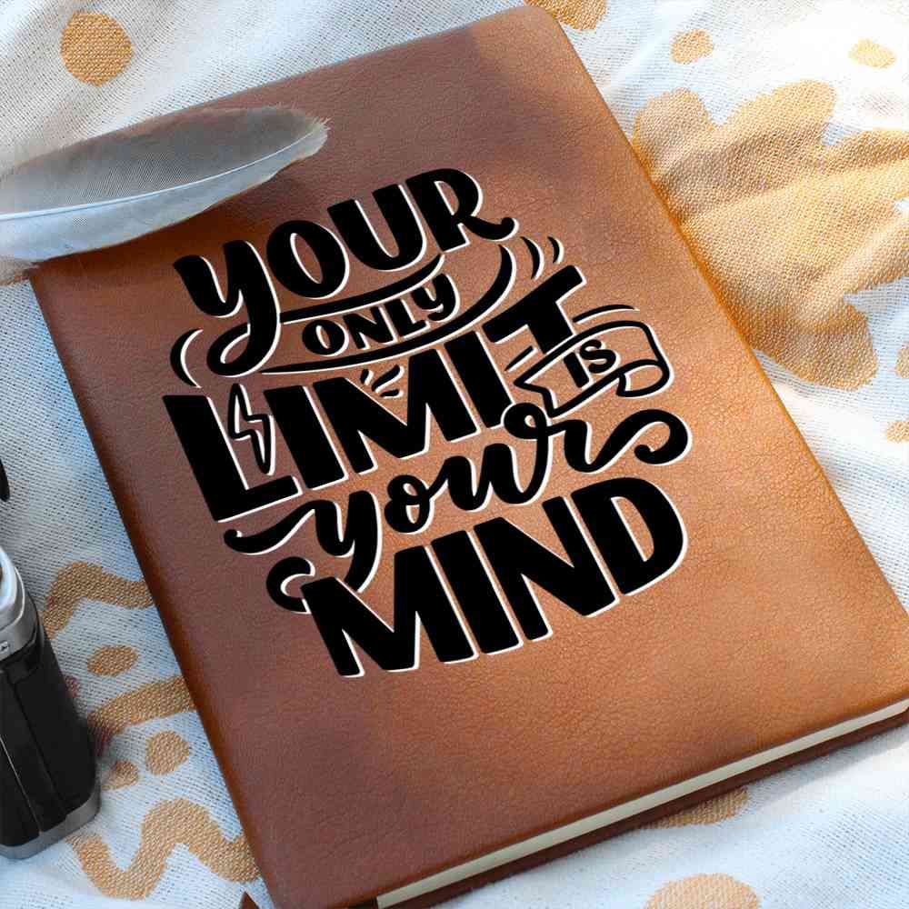 Your Only Limit - Inspirational Leather Journal - Encouragement, Birthday or Christmas Gift