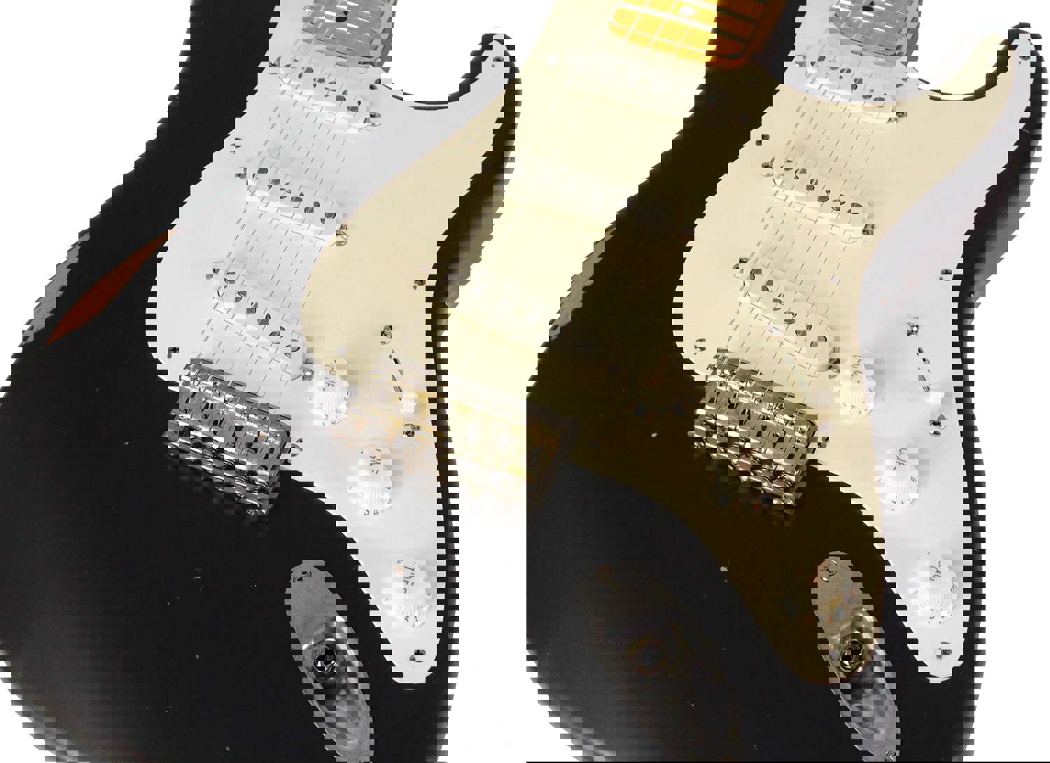 Nash S-57 Guitar, Black, Hard Tail, Light Aging