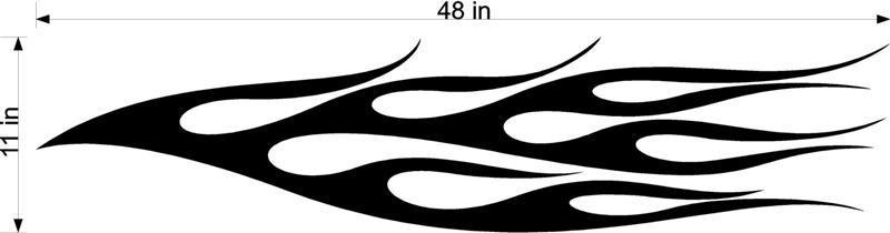 Racing Flames Auto Truck Boat Car Stickers Decals Side Sets EZ273