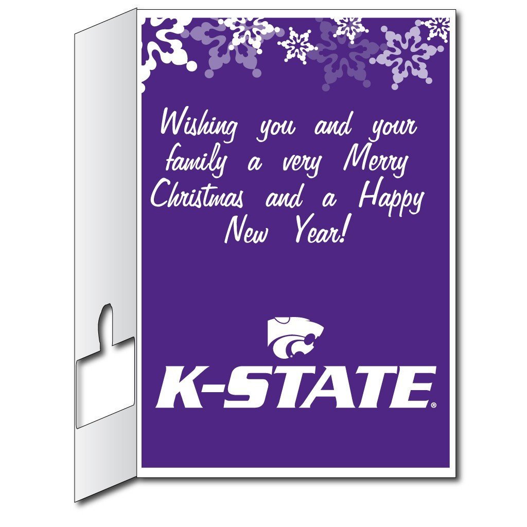 2x3 Giant Kansas State Holiday Greeting Card & Yard Sign
