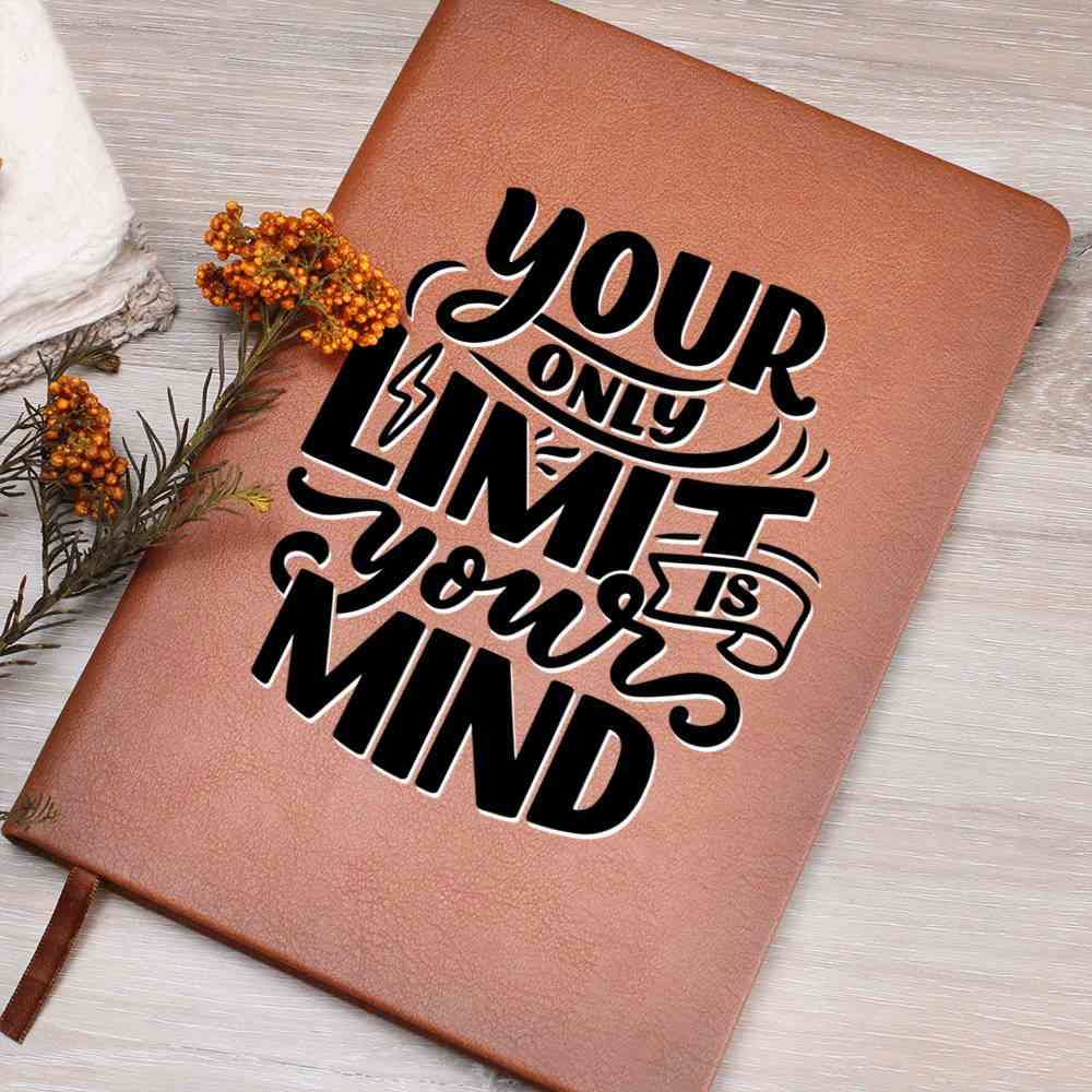 Your Only Limit - Inspirational Leather Journal - Encouragement, Birthday or Christmas Gift
