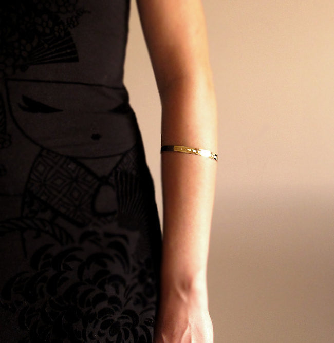 Custom Roman Numeral Gold Bracelet - Personalized Gift for Her