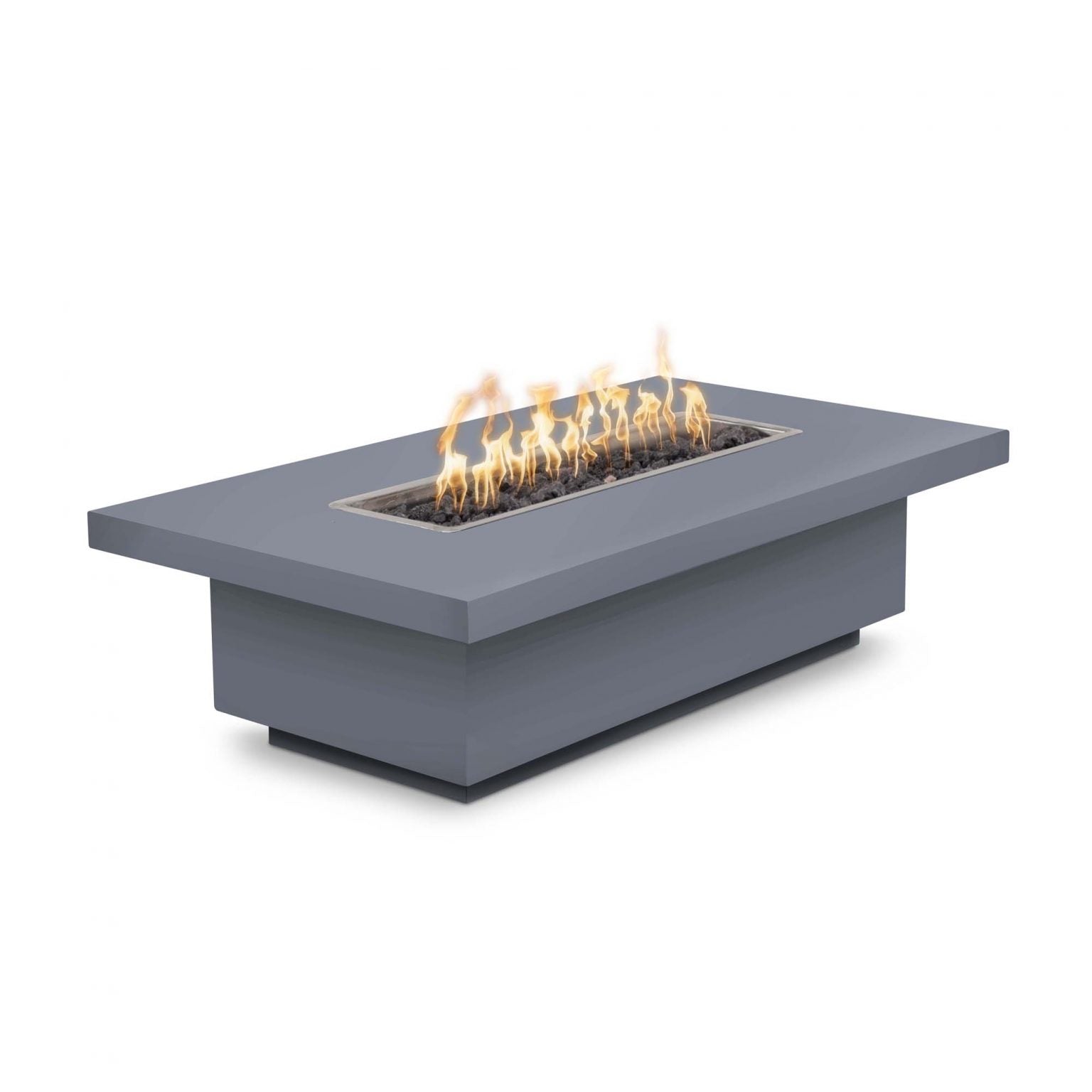 The Outdoor Plus Fremont 15 Tall Rectangle Fire Pit with Free Cover