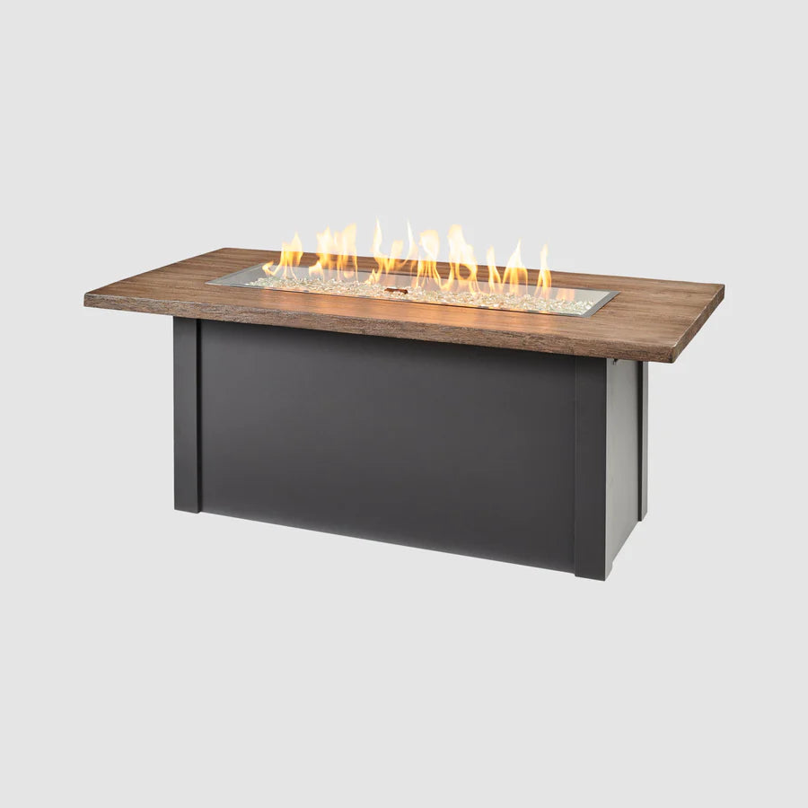 Outdoor Greatroom Co Havenwood 62-Inch Rectangular Gas Fire Pit Table