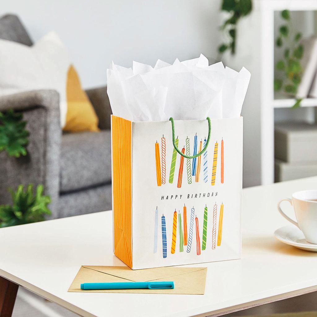 Hallmark 9.6 Birthday Candles Medium Gift Bag