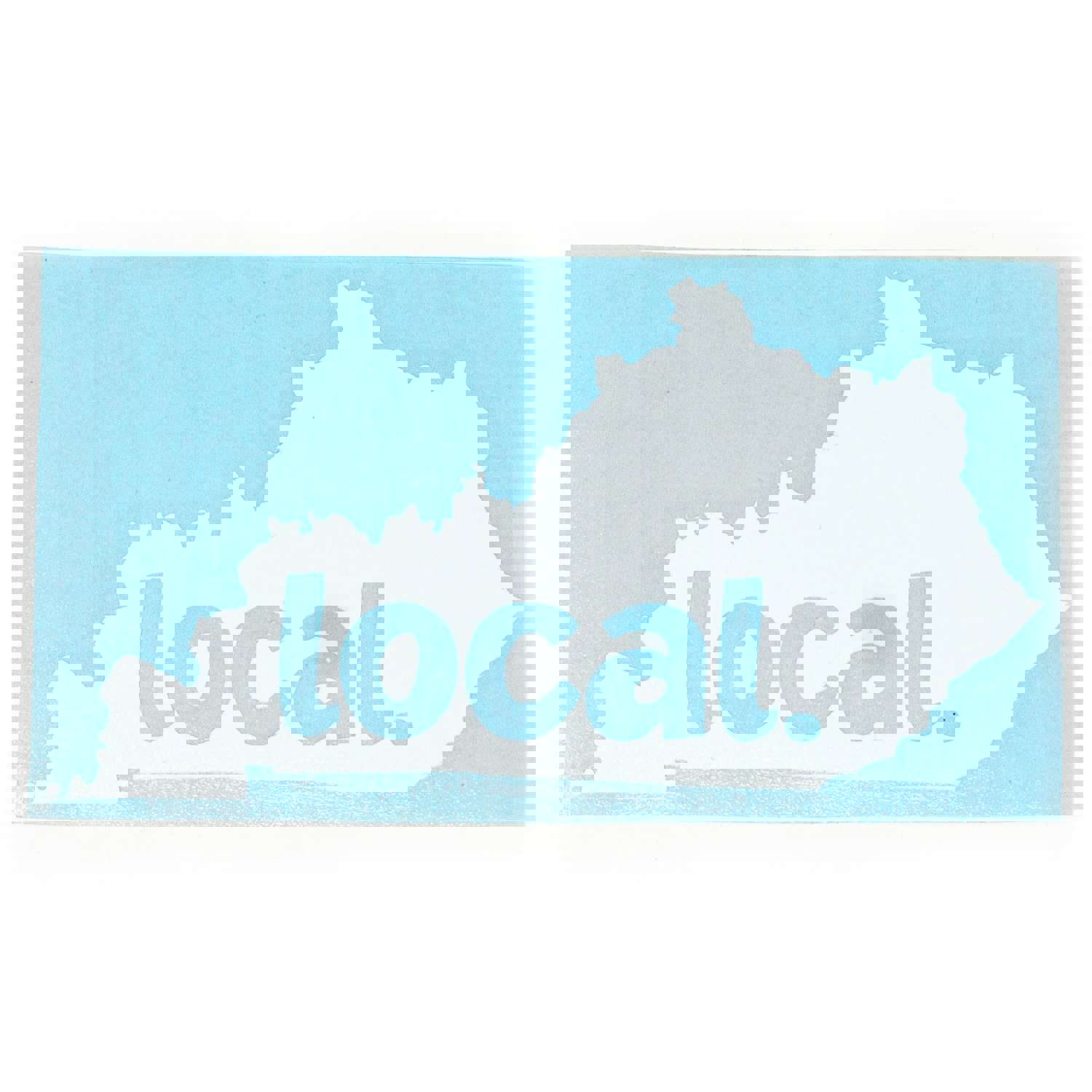 Kentucky Local Vinyl Decal - 5 x 2.75 inches