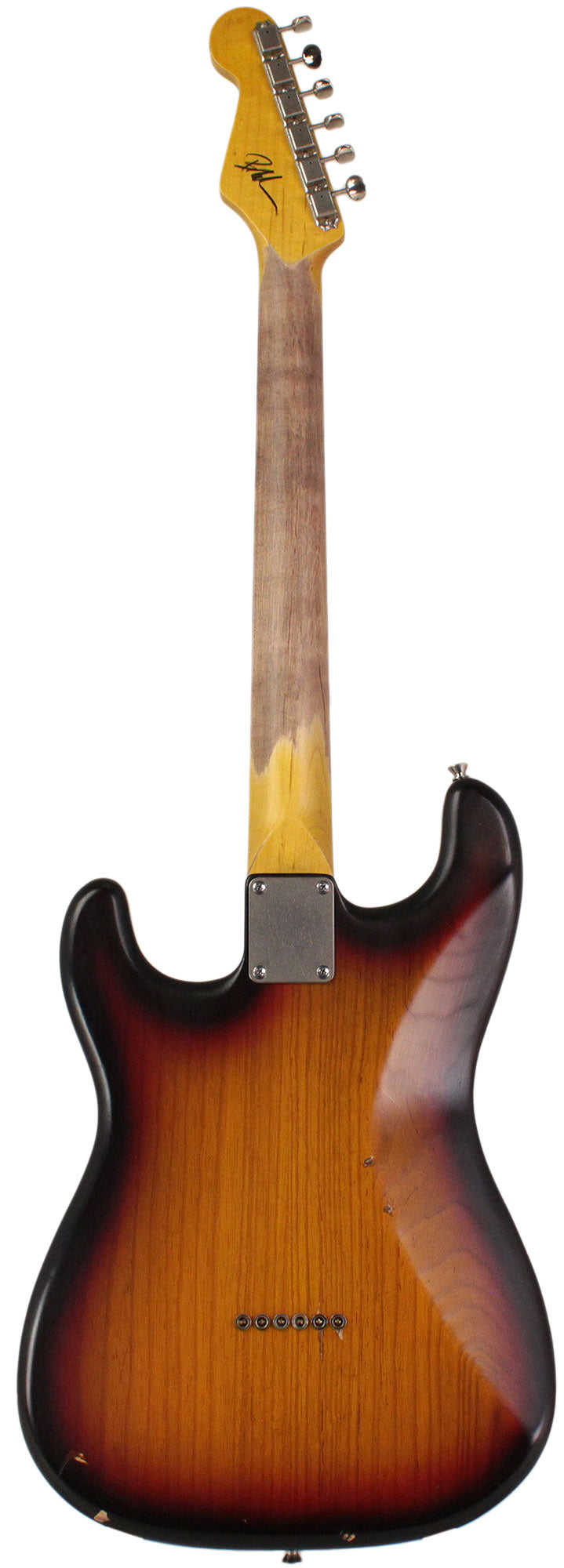 Nash S-63 Guitar - 3-Tone Sunburst, Hard Tail, Light Aging