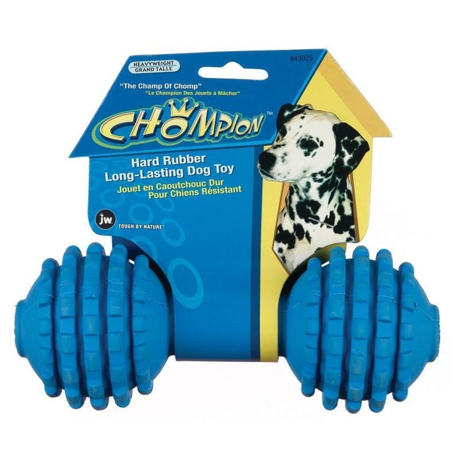 JW Chompion Rubber Dog Chew Toy for Strong Chewers