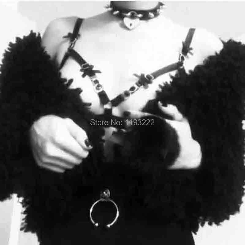 Sexy Spikes Necklace Pendant - Punk Goth Stud Leather Choker Collar