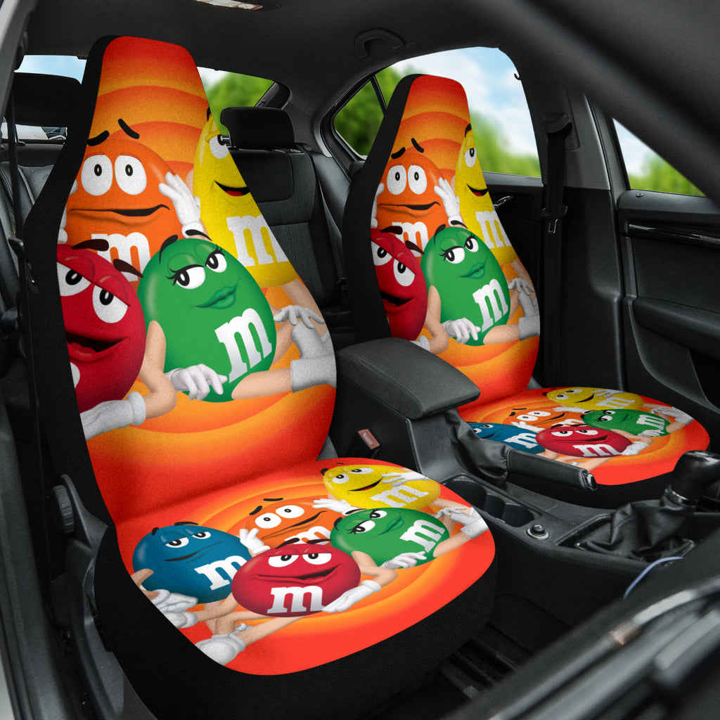 M&M Chocolate Fantasy Car Seat Covers - Premium Car Interior Accessories