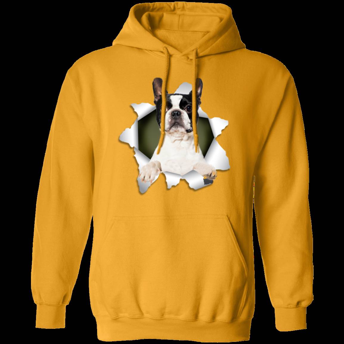 BOSTON TERRIER 3D LADIES Pullover Hoodie - 8 oz