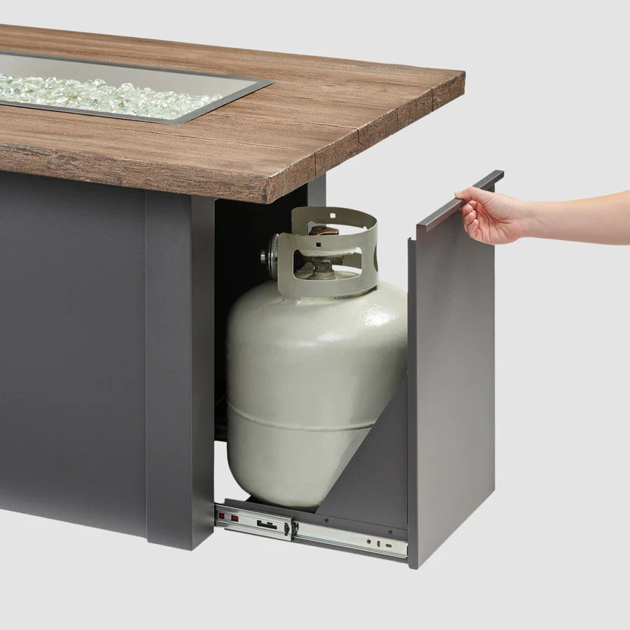 Outdoor Greatroom Co Havenwood 62-Inch Rectangular Gas Fire Pit Table