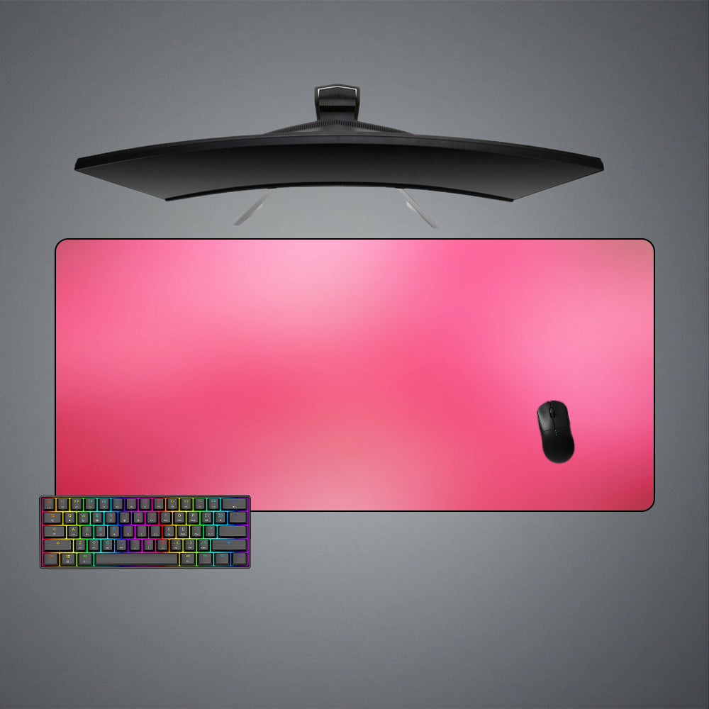 Pink Gradient Gaming Mouse Pad - M-XXL Size, Non-Slip Rubber Base
