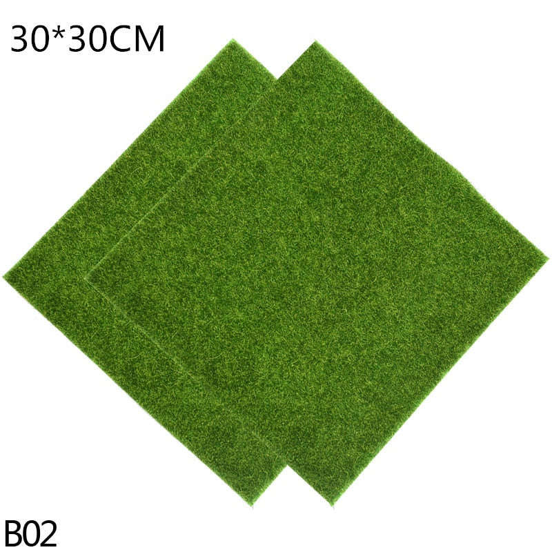 Artificial Grassland Simulation Moss Lawn Turf Fake Green Grass Mat Carpet DIY Micro Landscape Home Floor 15cm-30cm