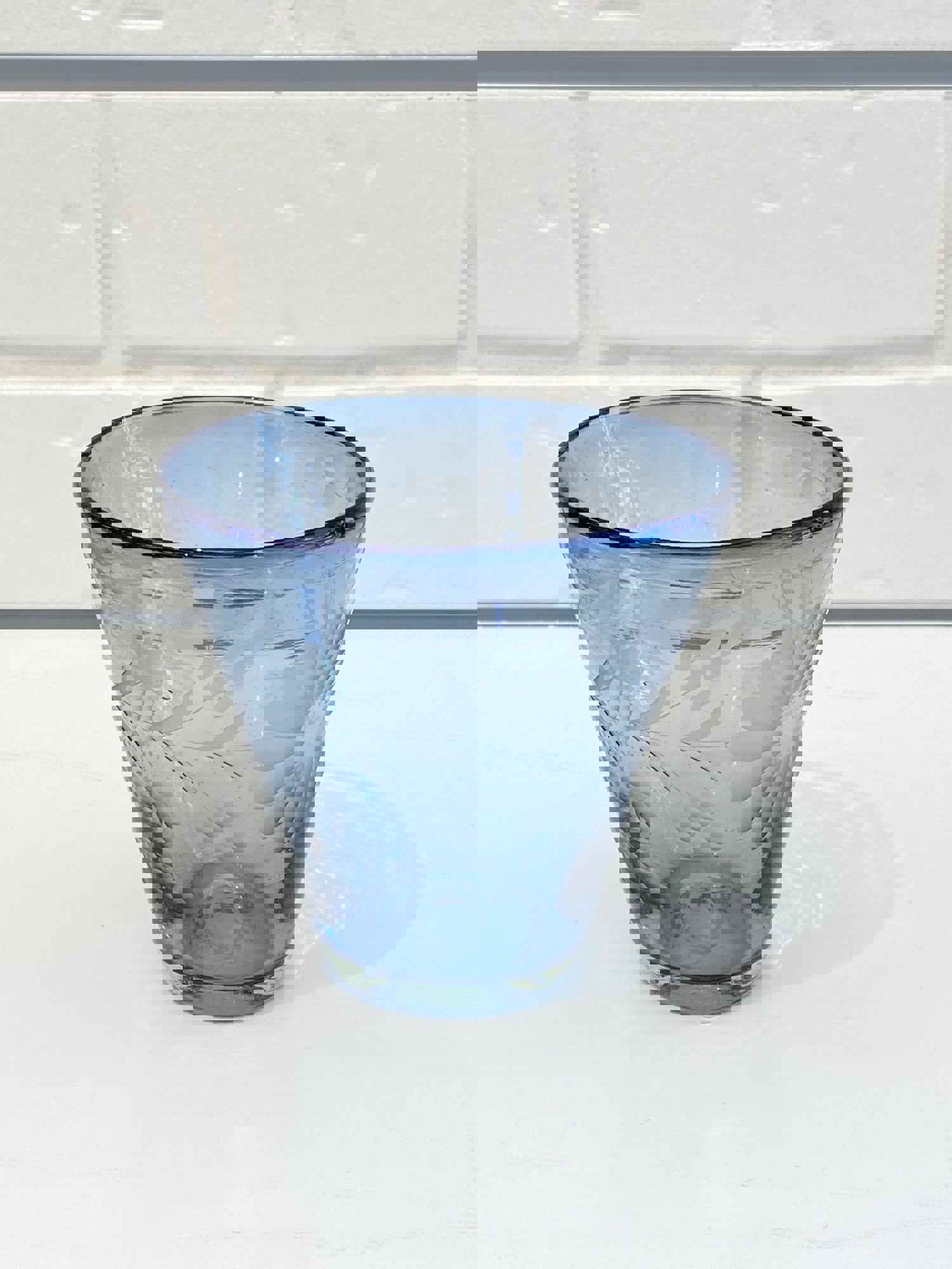 Mexico Condessa Stemless Italian Wine Glasses - French Blue