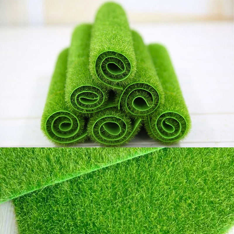Artificial Grassland Simulation Moss Lawn Turf Fake Green Grass Mat Carpet DIY Micro Landscape Home Floor 15cm-30cm