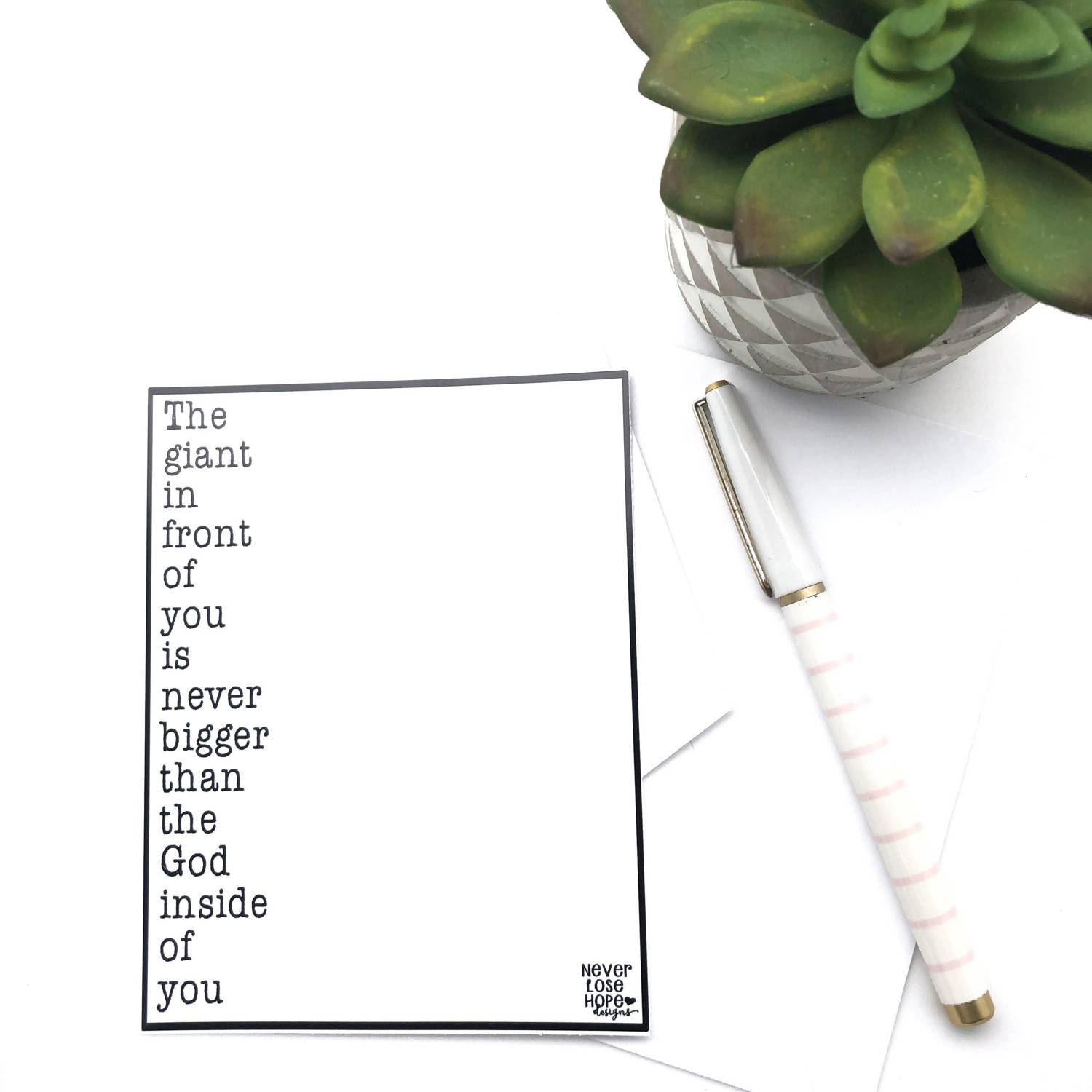Never Lose Hope Faith Based Greeting Cards
