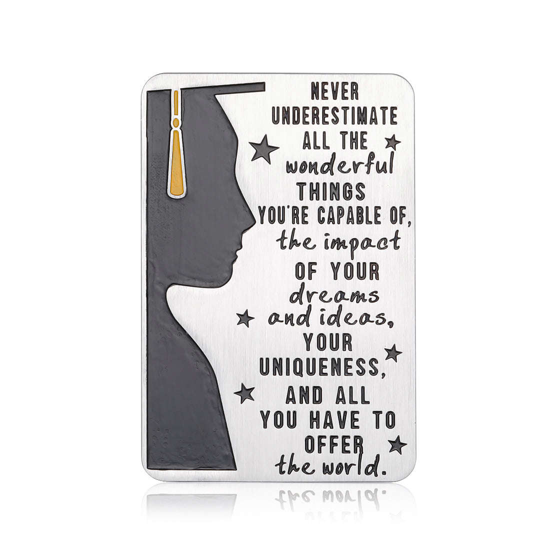 Wallet Insert Graduation Card Gifts 2021 for Him Her Seniors Students Inspirational Gift for College High School Graduates