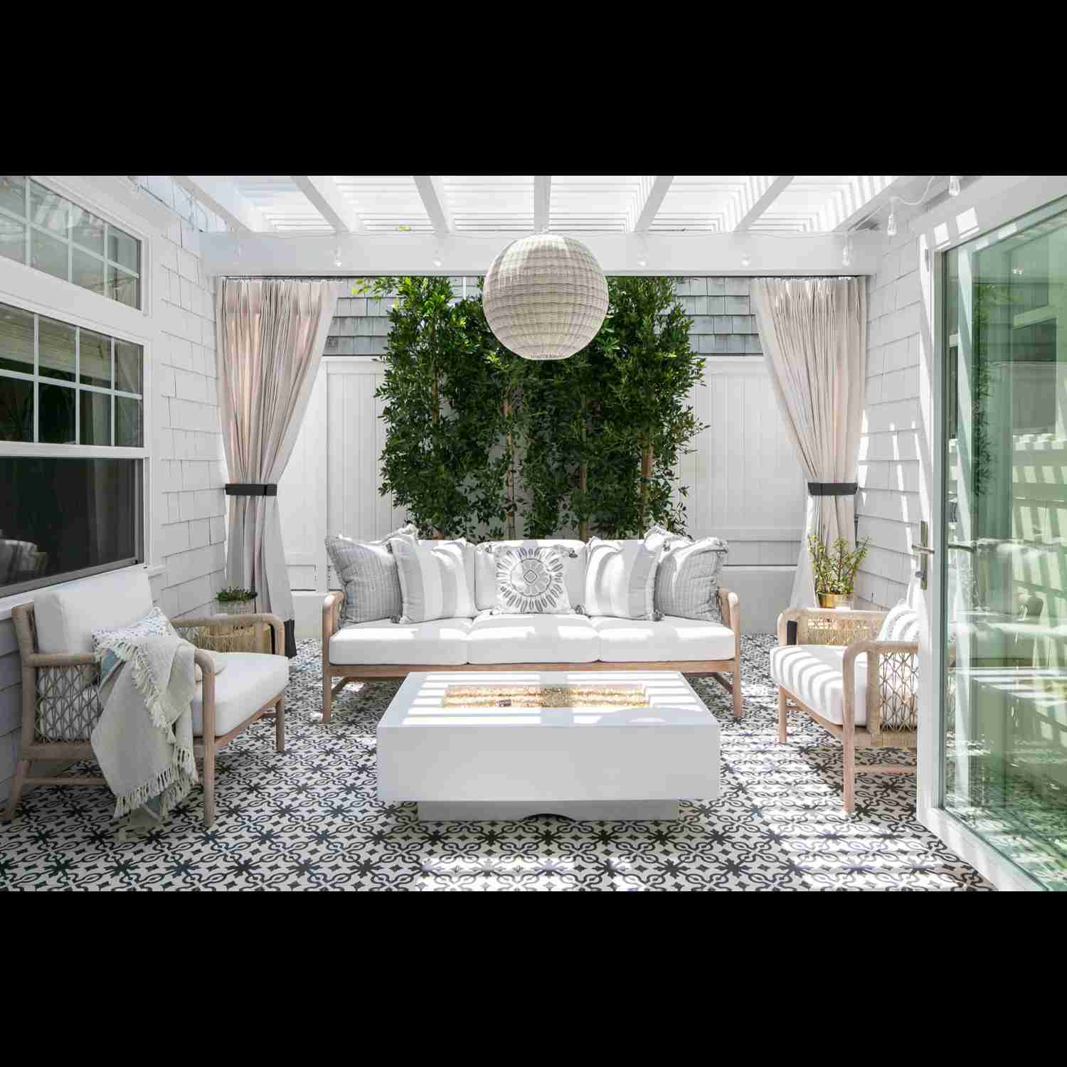 The Outdoor Plus 48 Del Mar Concrete Liquid Propane Fire Pit