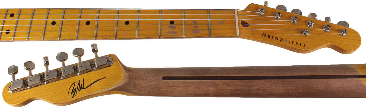 Nash T-2HB Guitar with Lollar Imperials, 2 Tone Sunburst, Light Aging