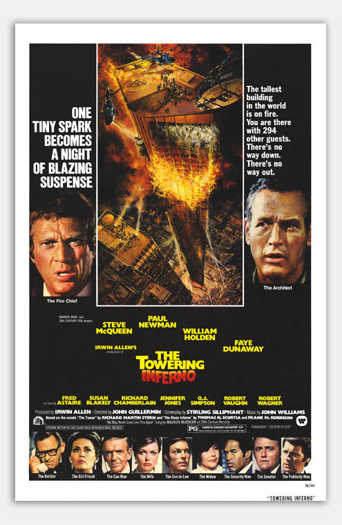 Towering Inferno - 11 x 17 Movie Poster (1974 Reprint)