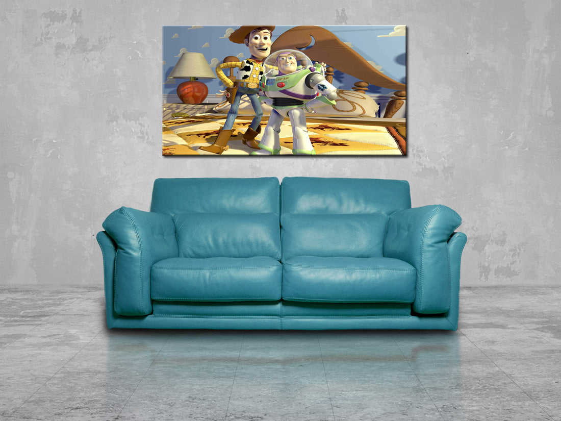 Toy Story Woody Buzz Canvas Print Giclee CA1006 - Premium Quality Artwork