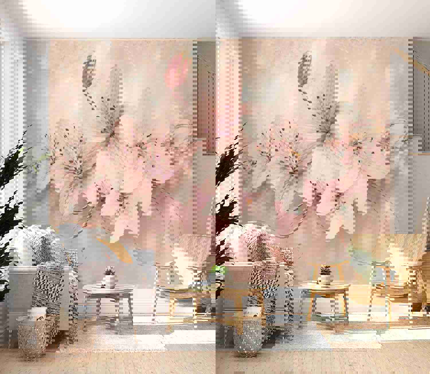 Peel & Stick Floral Wall Mural - Jewels Of Light - Removable Wall Decals