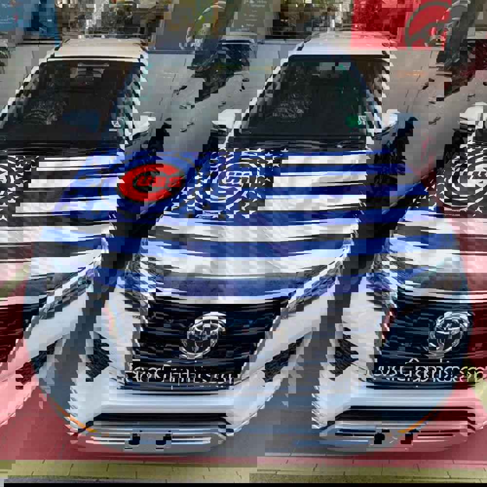 Chicago Cubs Itasha Car Vinyl Hood Wrap Decal Sticker