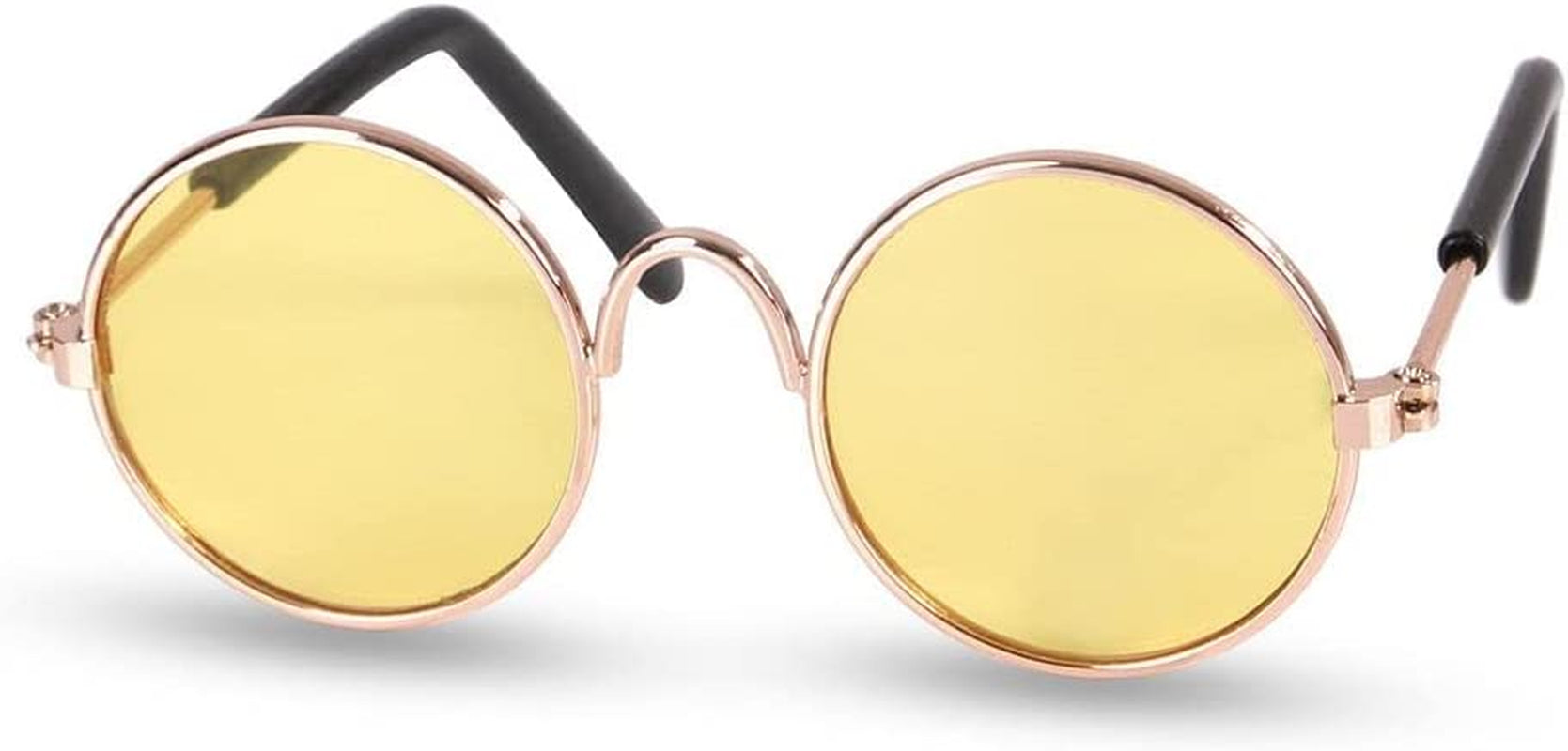 Round Pet Cat Glasses Lovely Sunglasses for Small to Medium Pets with Punk Style (Pink)