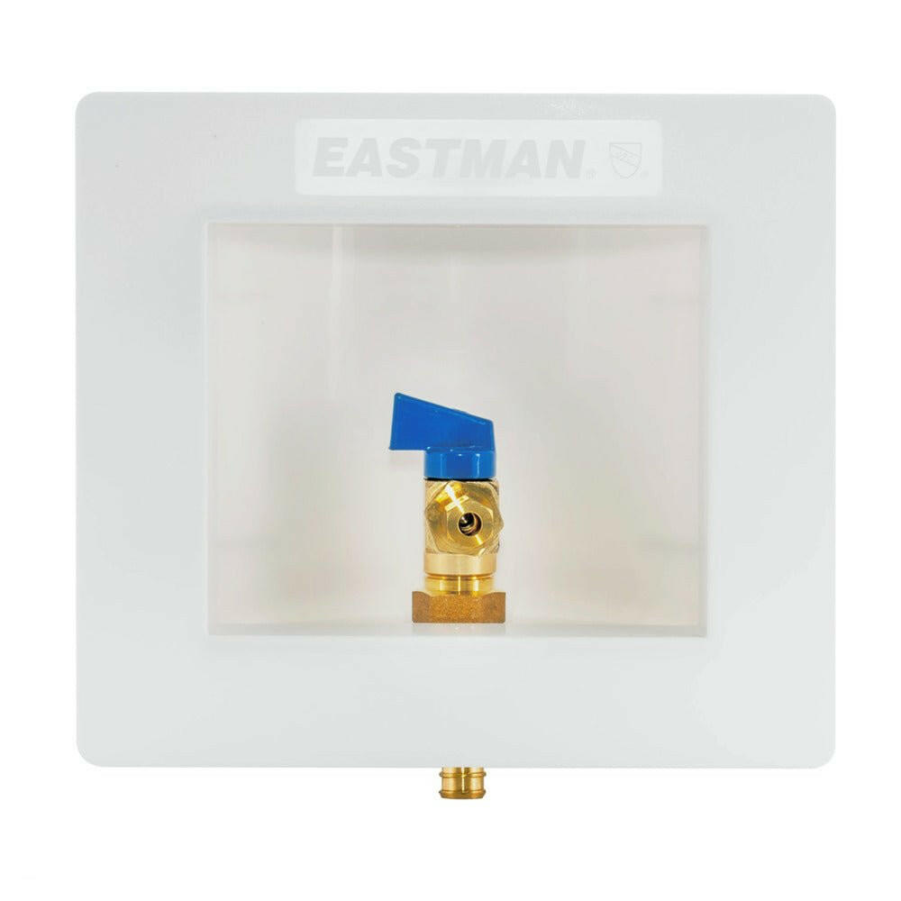 Eastman Ice Maker Outlet Box 1/2 in. Crimp PEX for Refrigerators and Water Dispensers