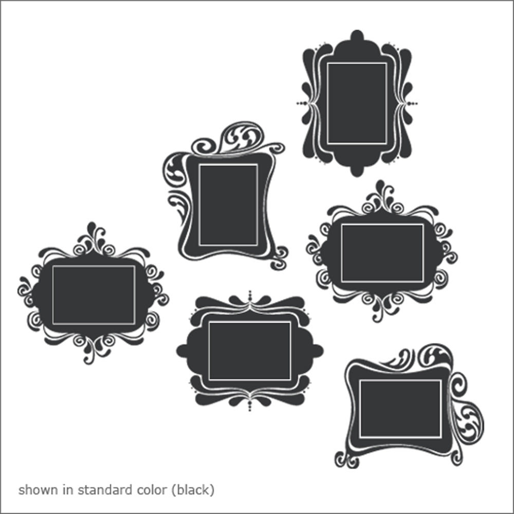 Vintage Photo Frame Wall Decals - 5x7, Set of 6