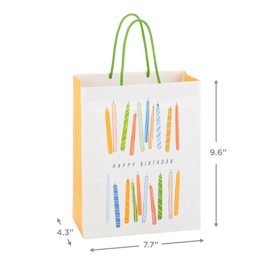 Hallmark 9.6 Birthday Candles Medium Gift Bag