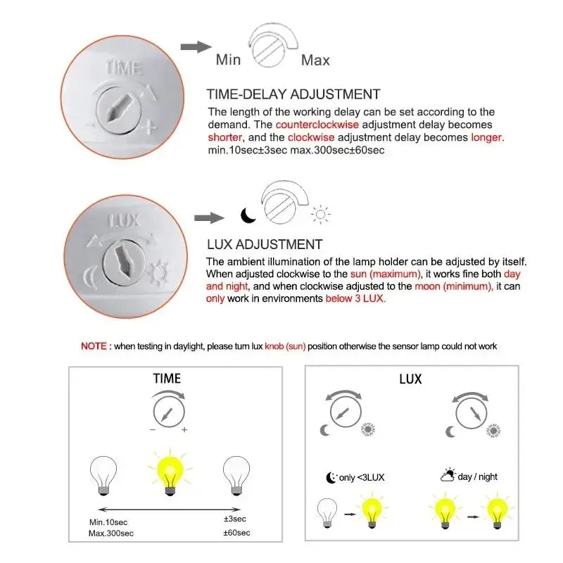 Smart E27 Motion Sensor Light Switch for Energy-Efficient Lighting