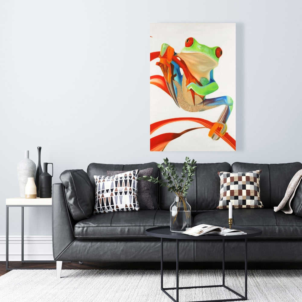 Red-Eyed Frog Fine Art Gallery Wrapped Canvas 24x36