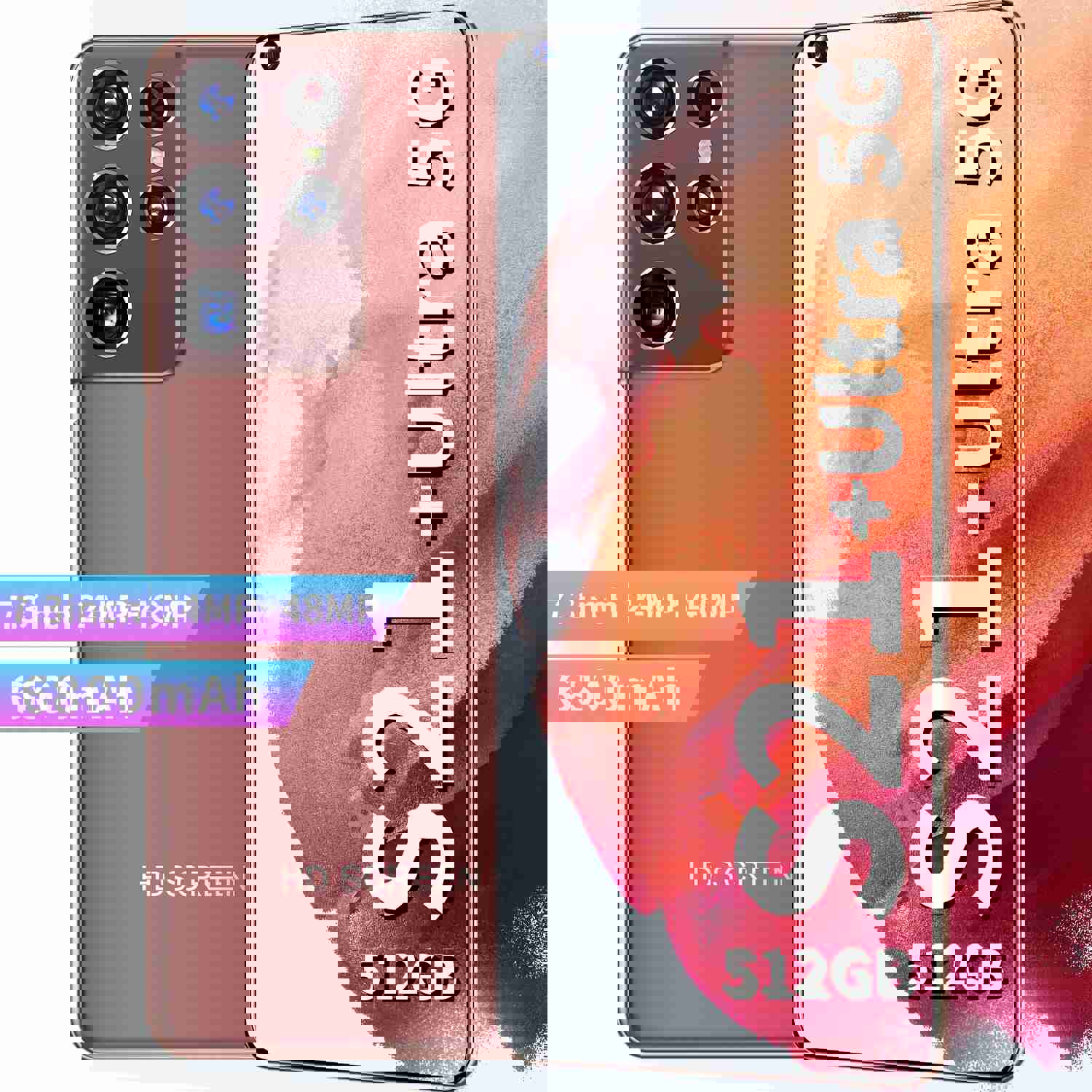 Hot Selling Android Smartphone 16GB+512GB 5G with 6800mAh Battery