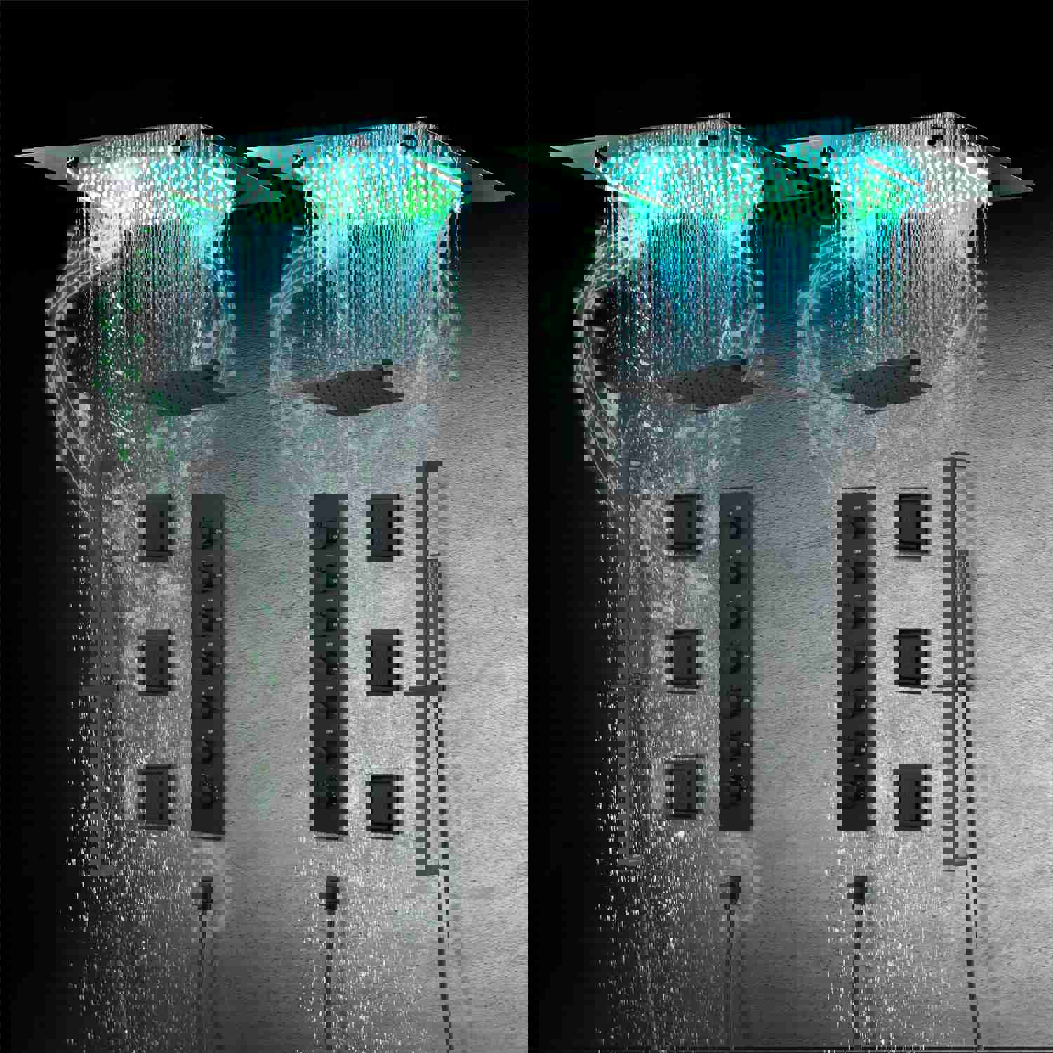 ENCORE | COMPLETE LUXURY DUAL SHOWERHEAD LED MUSIC SHOWER SYSTEM