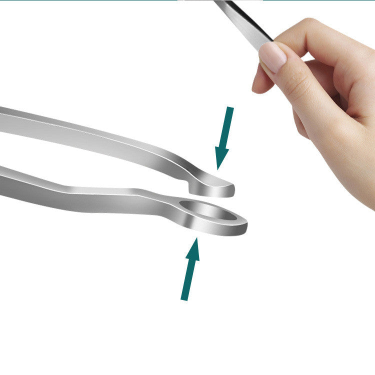 Stainless Steel Eyebrow & Nose Hair Scissors - Precision Grooming Tool