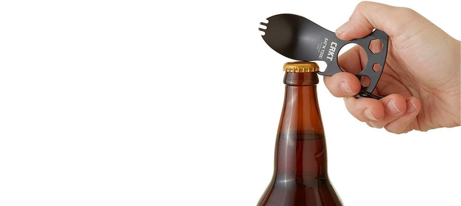 CRKT EatN Tool Outdoor Spork Multitool: Durable and Lightweight Metal Multi-Tool for Camping, Hiking, Backpacking and Outdoors Activities