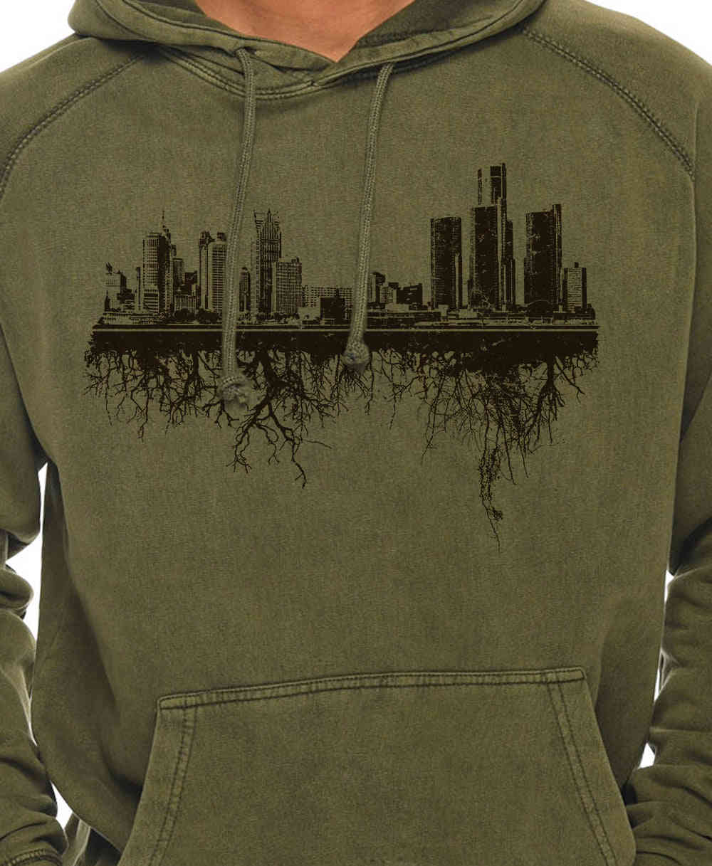Detroit Roots - Vintage Wash Hoodie