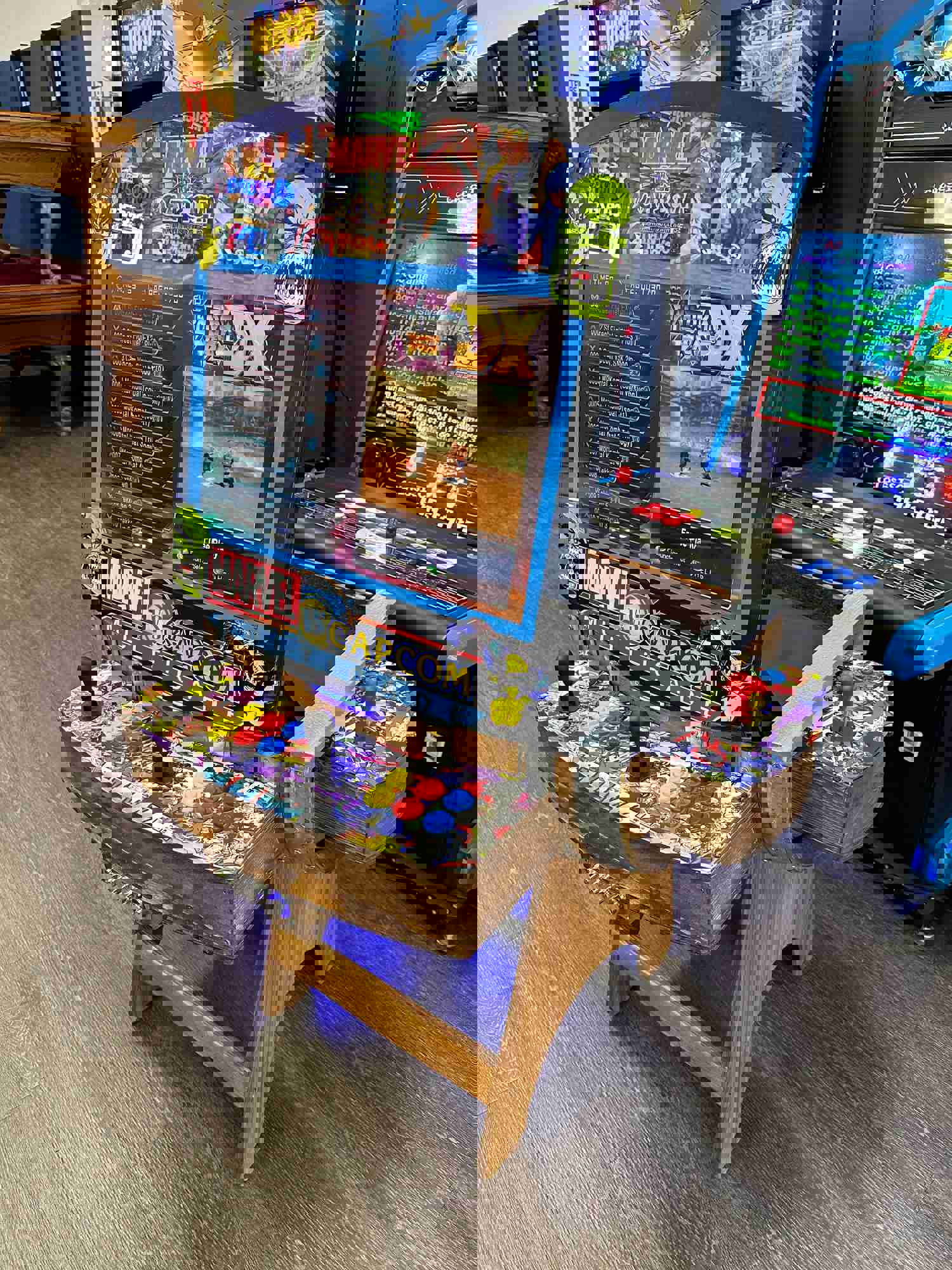 Custom Wine Barrel Arcade 3000 Games 3 Sided