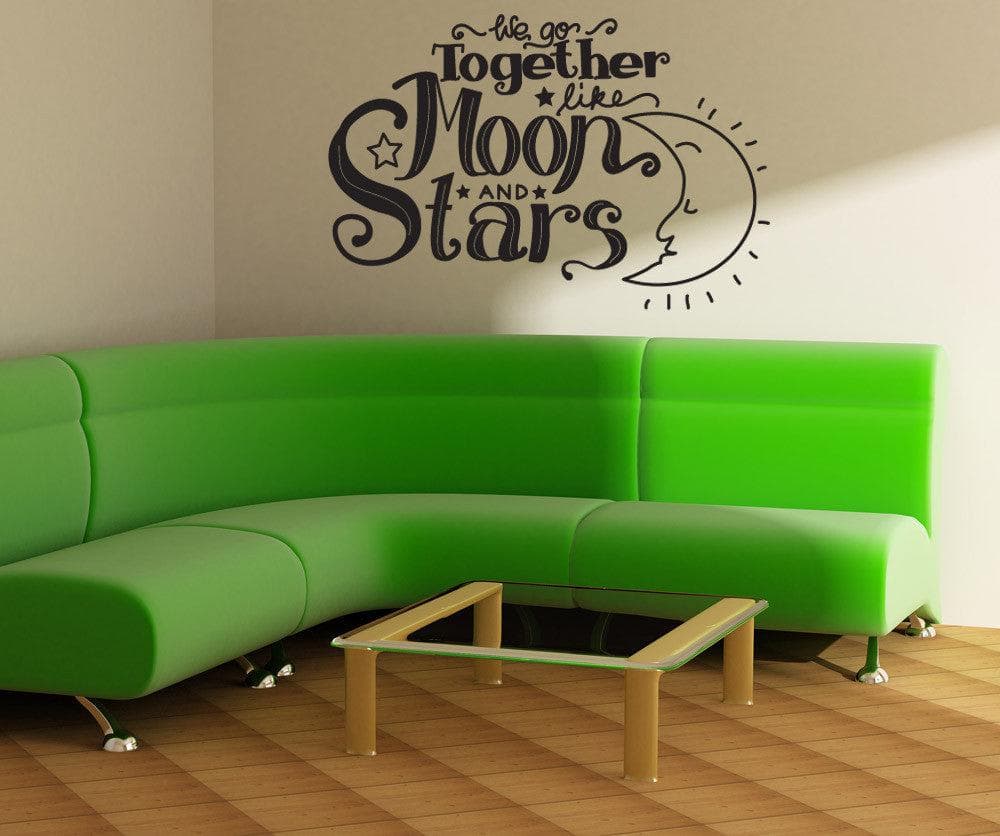 Vinyl Wall Decal Sticker Moon and Stars #OS_DC595 - Removable & Easy to Apply