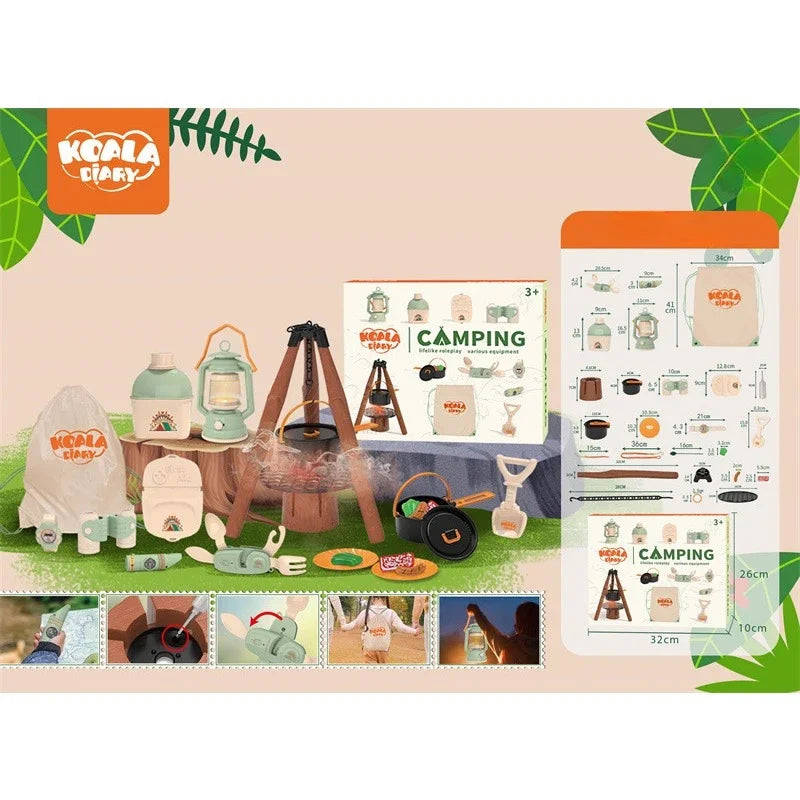 Kids Camping Set Outdoor Explorer Kit - Bug Catcher, Pop Up Tent & Camping Gear for Young Adventurers