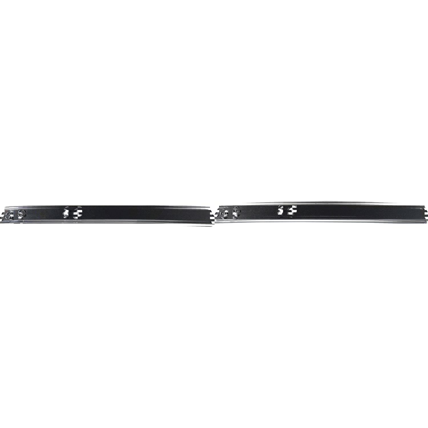 1966 Chevy El Camino SS-396 Upper Dash Strip Black Finish w/o A/C