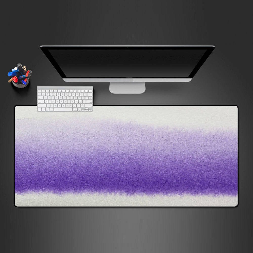 Purple Watercolor Design Gaming Mouse Pad - M-XXL Size, Non-Slip Rubber Base