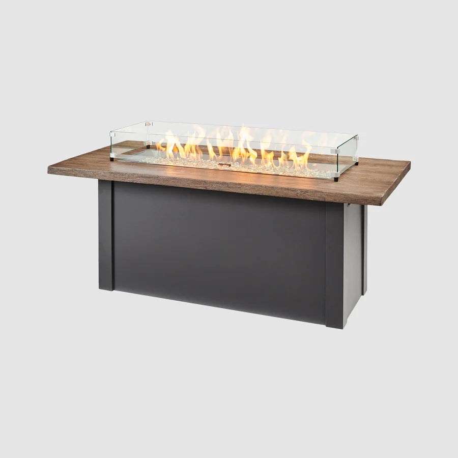 Outdoor Greatroom Co Havenwood 62-Inch Rectangular Gas Fire Pit Table