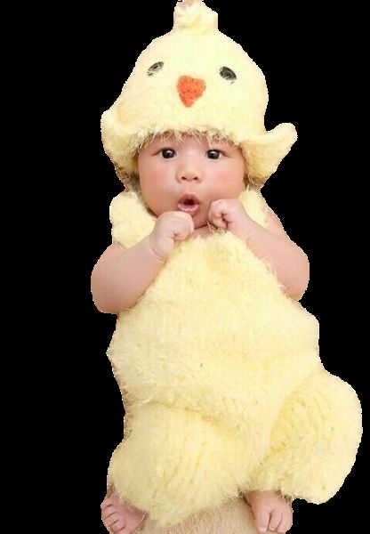 Newborn Baby Chick Sweater Suit for Photo Studio Photography
