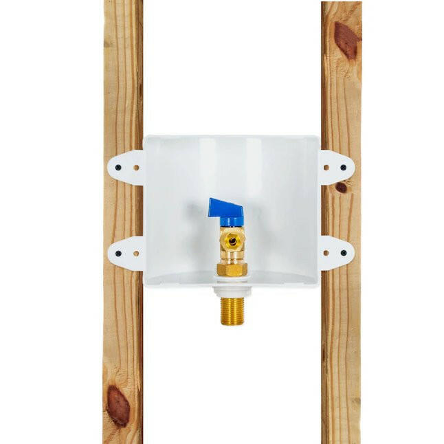 Eastman Ice Maker Outlet Box 1/2 in. Crimp PEX for Refrigerators and Water Dispensers