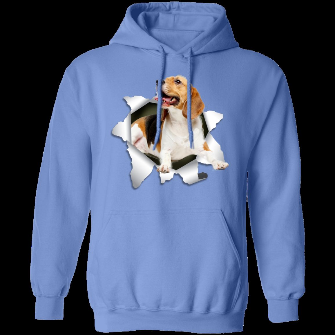 BEAGLE 3D LADIES Pullover Hoodie - 8 oz, Unisex Sizing, Digital Print