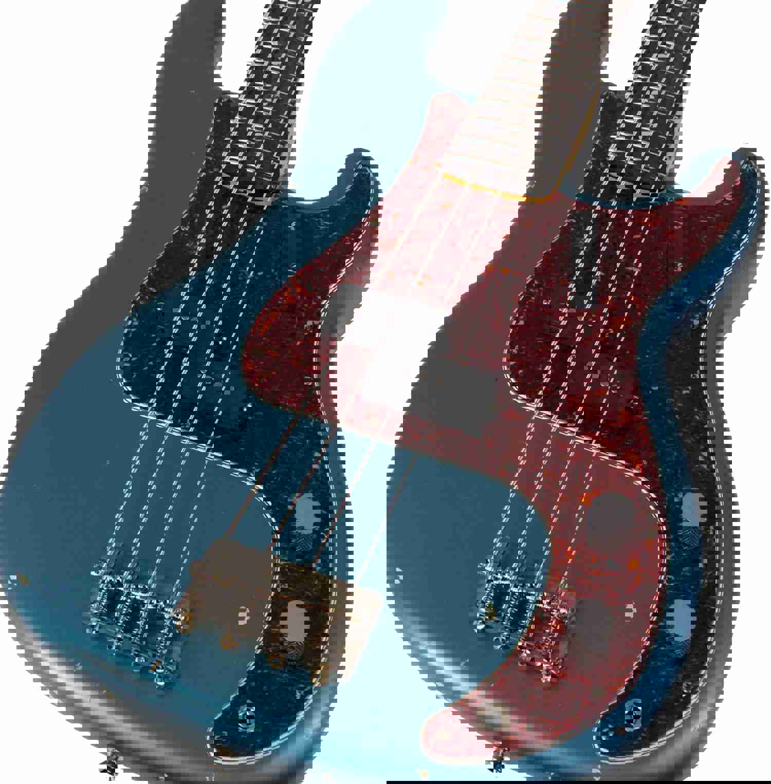 Nash PB-63 Bass Guitar, Ocean Turquoise Metallic, Light Aging